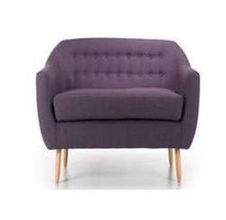 Romaria Regular Fabric 3 Seat Sofa - Purple